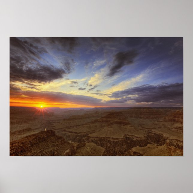 Sunset, south rim of the Grand Canyon, Grand Poster (Front)