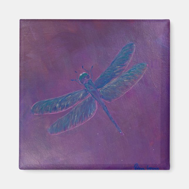Sunset Sparkle Dragonfly Magnet (Front)