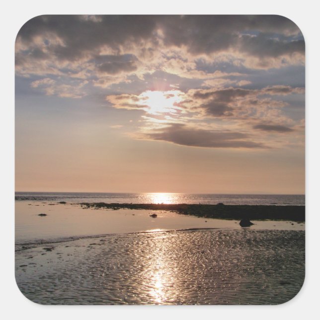 SUNSET SQUARE STICKER (Front)