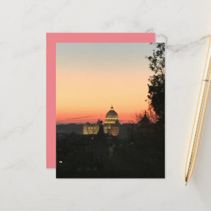 Sunset St. Peter's Rome Scrapbook Paper