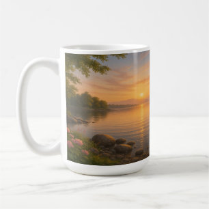 Sunset Stillness by the Lake Coffee Mug