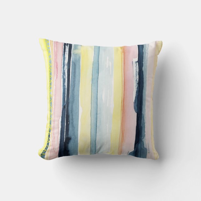 Sunset Stream I Throw Pillow (Front)