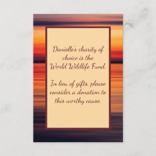 Sunset Stripes Small Enclosure Donation Card
