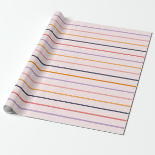 Sunset Stripes Wrapping Paper