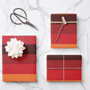 Sunset Stripes Wrapping Paper Sheet