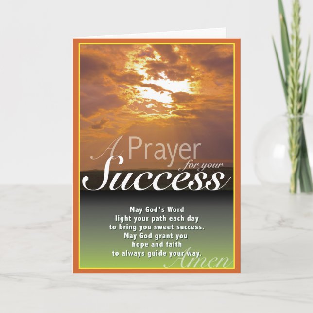 Sunset Success Card (Front)