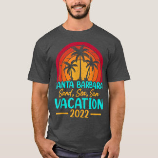 Sunset Summer Vacation 2022 California Santa Barba T-Shirt