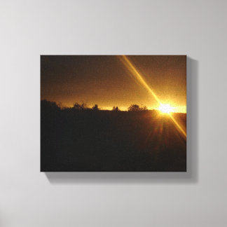 Sunset Sunflash Canvas Print