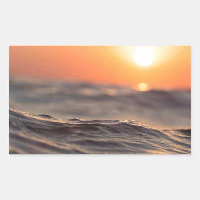 Sunset Sunrise Dawn on Beach Sticker (Front)