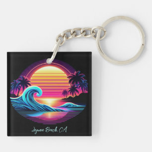 Sunset Surf Glow Keychain