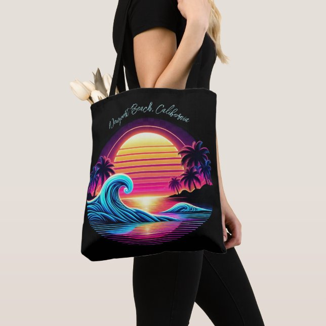 Sunset Surf Glow- Tote Bag (Close Up)