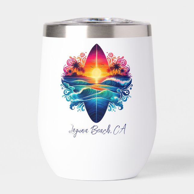 Sunset Surfboard Curls (Front)