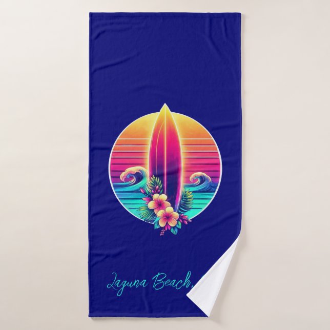 Sunset Surfboard Paradise - (Serviette de bain)