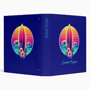 Sunset Surfboard Paradise - 3 Classeur