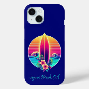 Sunset Surfboard Paradise- iPhone 15 Case