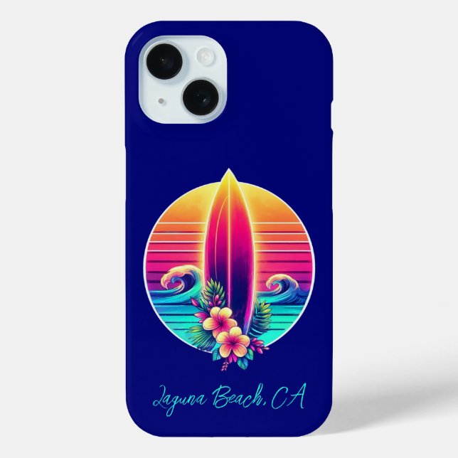 Sunset Surfboard Paradise- Case-Mate iPhone Case (Back)