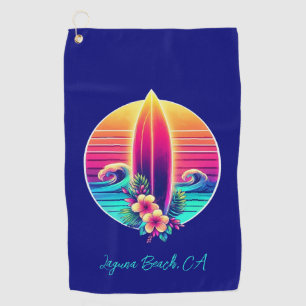 Sunset Surfboard Paradise- Golf Towel