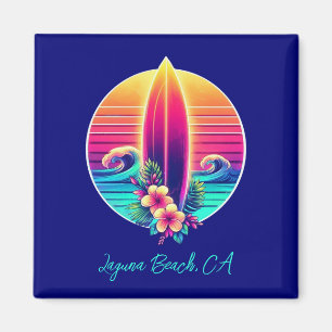 Sunset Surfboard Paradise- Magnet