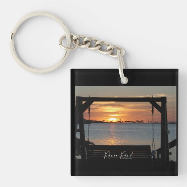 Sunset Swing Keychain (Front)