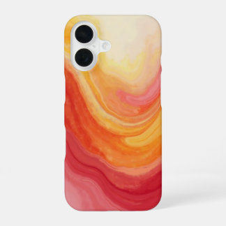 Sunset Swirl iPhone Case – Yellow, Red & Orange