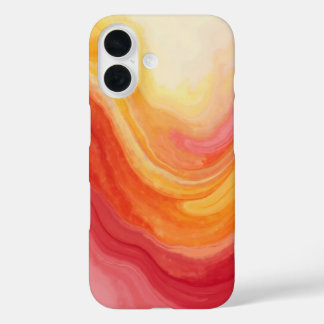 Sunset Swirl iPhone Case – Yellow, Red & Orange