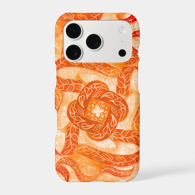Sunset Swirl Pattern iPhone Case (Back)