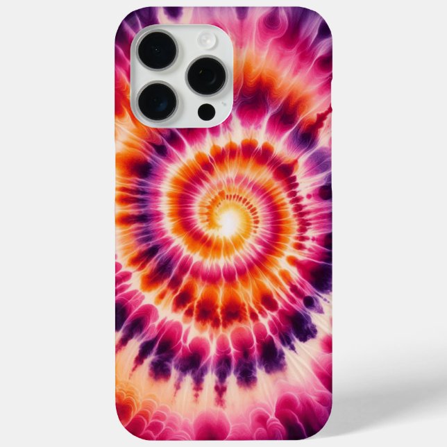 Sunset Swirl, Tie-Dye Case-Mate iPhone Case (Back)