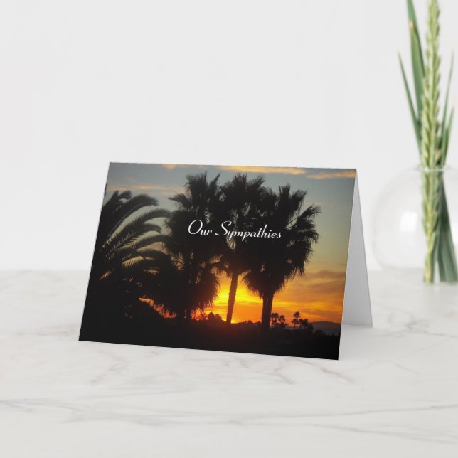 Sunset Sympathy Card (Front)