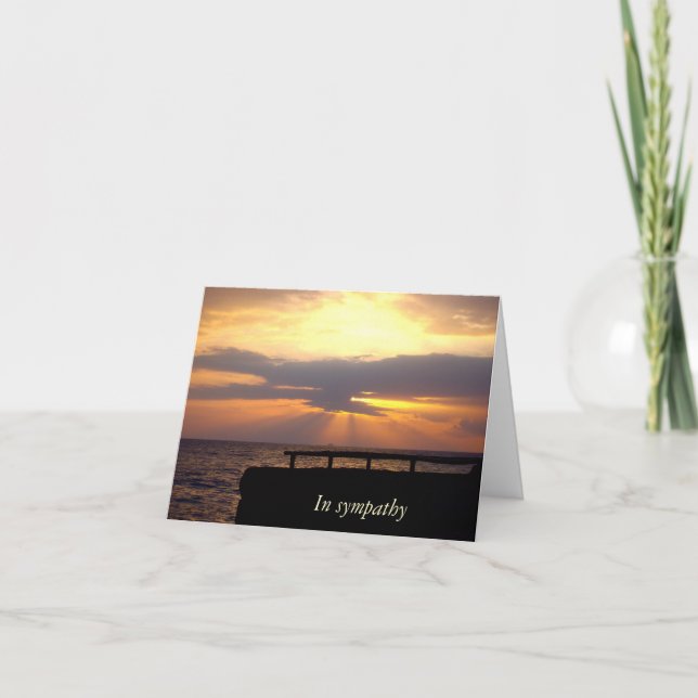 Sunset Sympathy Card (Front)
