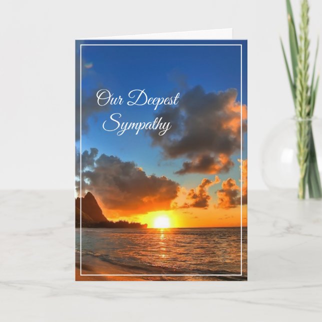 Sunset Sympathy Card (Front)
