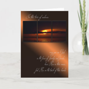 Sunset Sympathy Frame Card