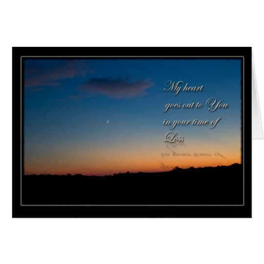 Sunset Sympathy Get Well Card
