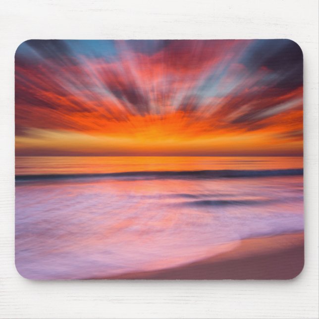 Sunset Tamarack Beach | Carlsbad, CA Mouse Pad (Front)