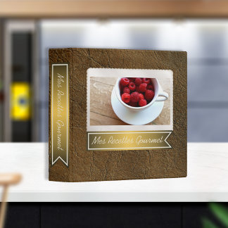 Sunset Tan Look of Leather Recipe Collection Binder