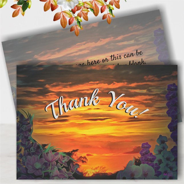Sunset Thank You 2584 Card (Creator Uploaded)