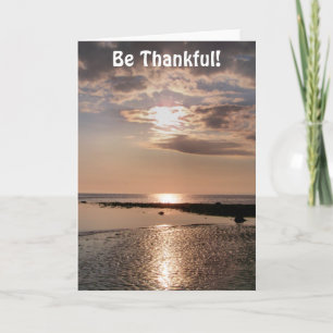 SUNSET THANK YOU CARD