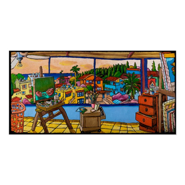 Sunset - The Studio, Jonathan Kis-Lev Poster (Front)