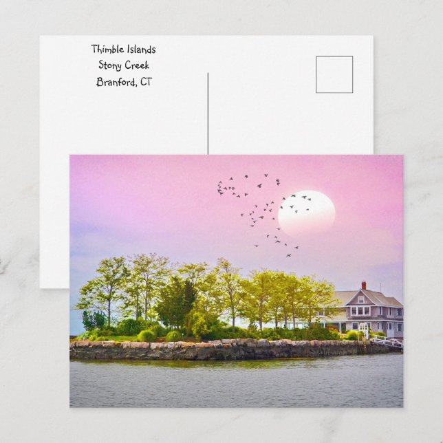 Sunset Thimble Islands Postcard (Front/Back)