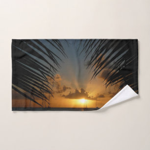 Sunset Through Palm Fronds