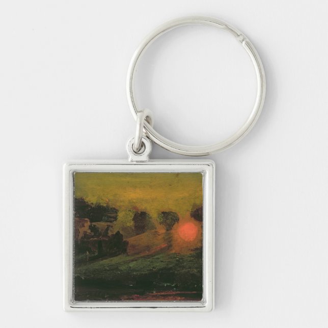 Sunset through Trees, c.1855 Keychain (Front)