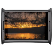 Sunset Through Trees