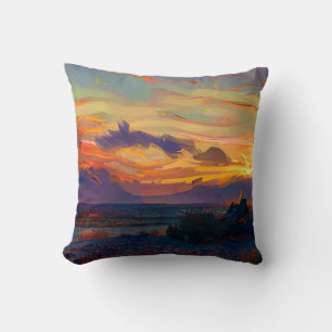SUNSET THROW PILLOW