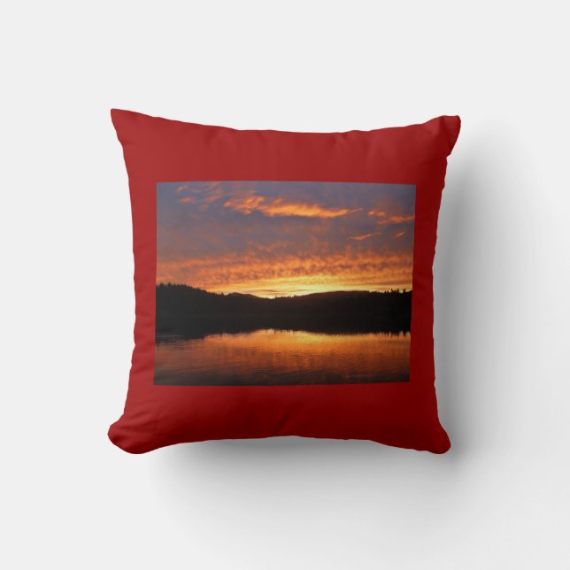 Sunset Throw Pillow (Front)