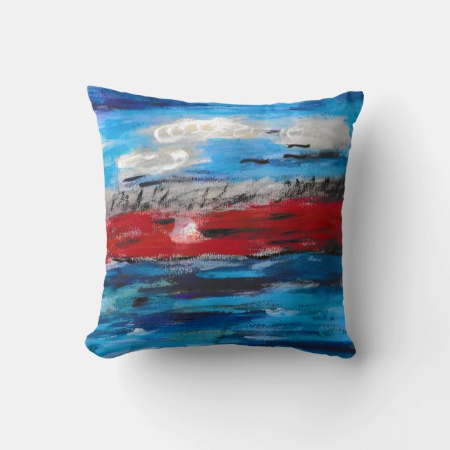 Sunset Throw Pillow (Front)