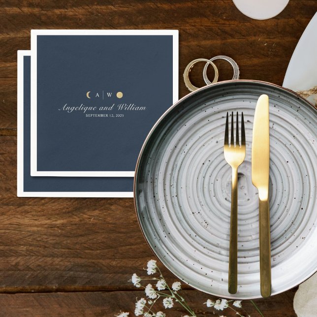 Sunset To Moonrise Wedding Napkin (Creator Uploaded)