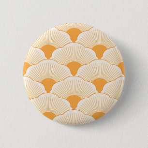Sunset, tonal orange, concrete texture 2 inch round button