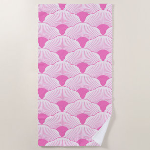 Sunset, tonal pink, concrete texture beach towel