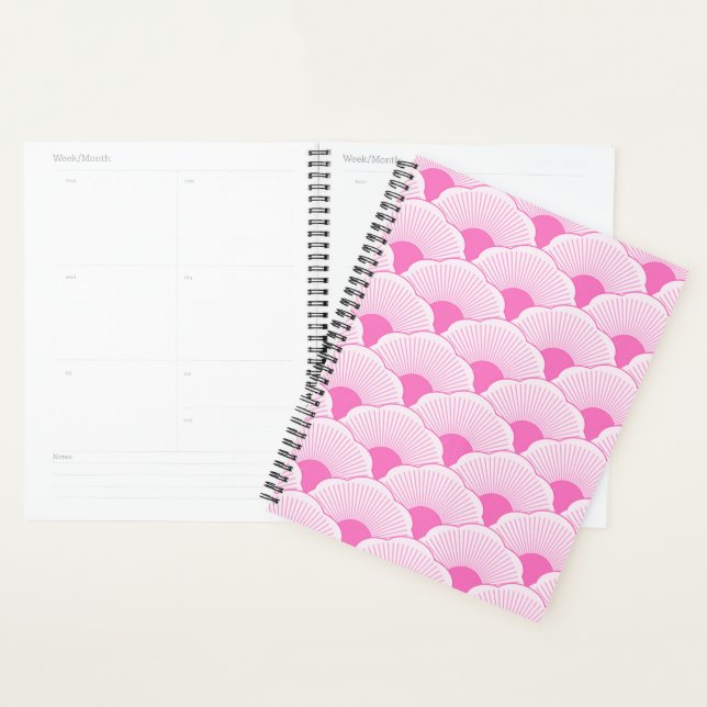 Sunset, tonal pink, concrete texture planner (Display)