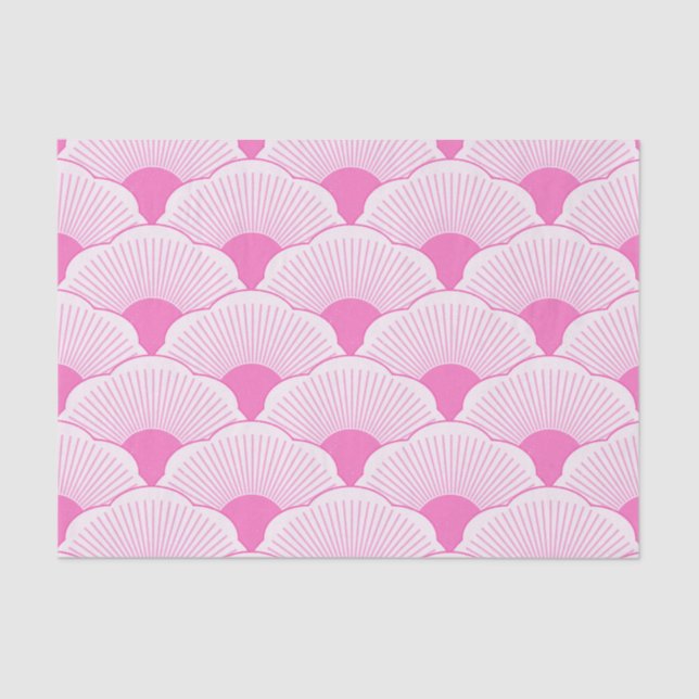 Sunset, tonal pink, concrete texture tissue paper (Front)