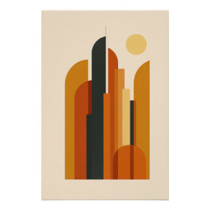 Sunset Tower - Stylized City Poster